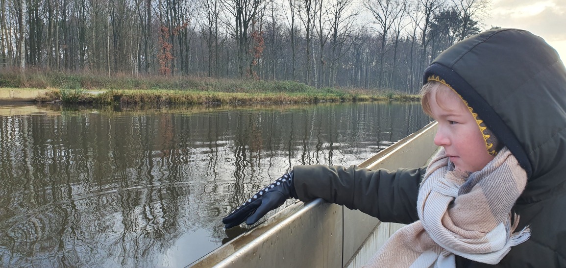 Bokrijk - fietsen door het water