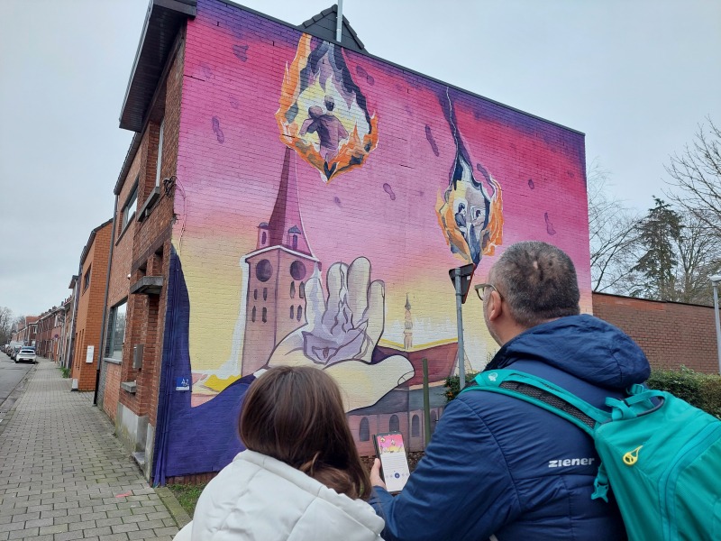 Prachtig street-art parcours 'Kind met inktvlekken'