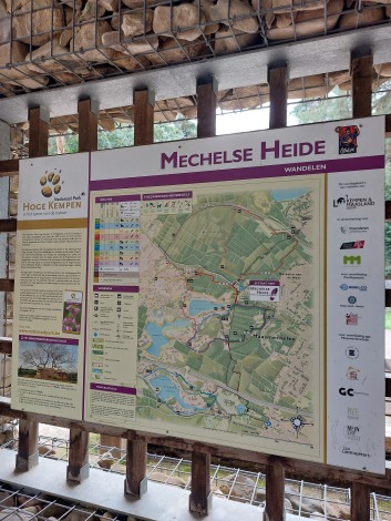 Overzichtskaart van de Mechelse Heide