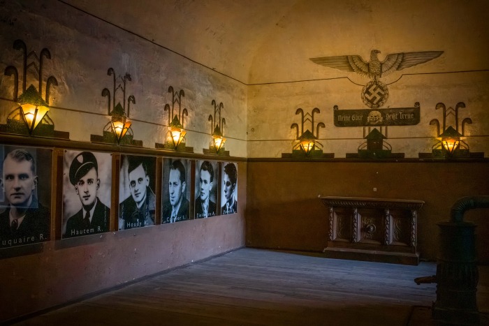 De kantine van de SS in Fort Breendonk