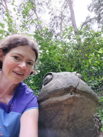 Selfie met de kikker van het Beestige Boelbos