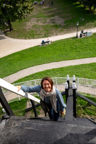 Beklimming van de steile molenaarstrap