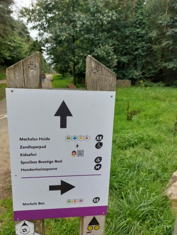 Richtingaanwijzers in de Mechelse Heide