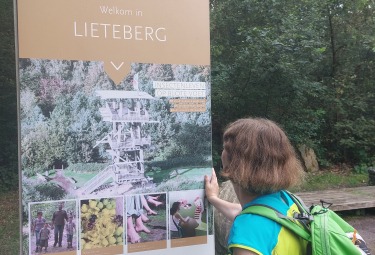 Bij het infobord van Lieteberg