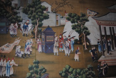Zijdebehang in de Chinese kamer