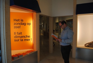 Openingsbeeld van de tentoonstelling "Het is zondag op zee!"