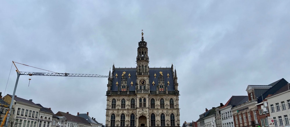 De Markt en het Stadhuis van Oudenaarde