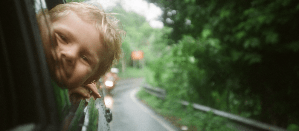 kinderen onderweg