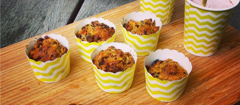 Banaan-havermoutmuffins