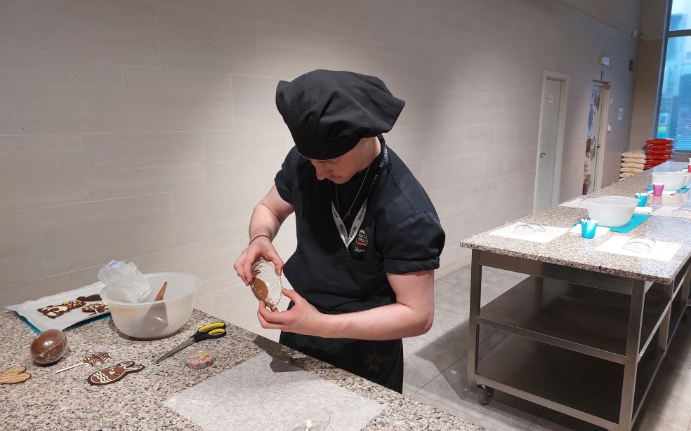 Chef Tristan in actie