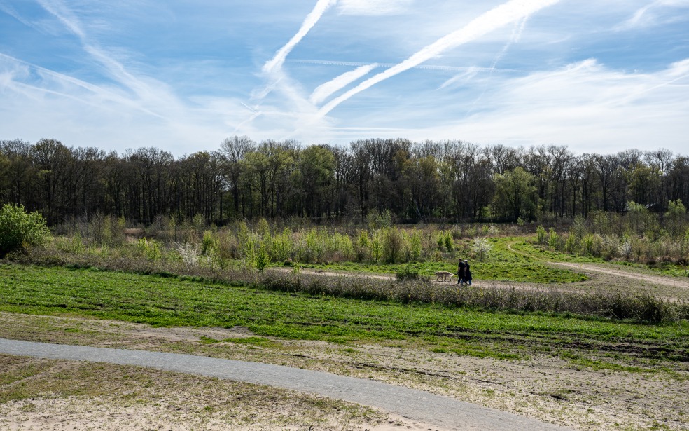 Zicht vanop de zandheuvel