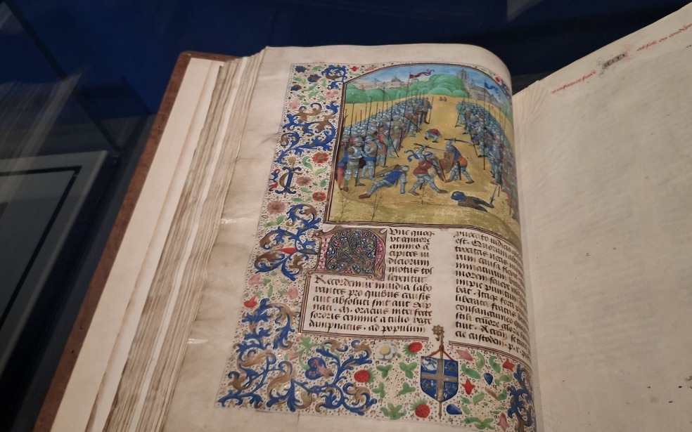 Verlucht boek in het Gruuthusemuseum